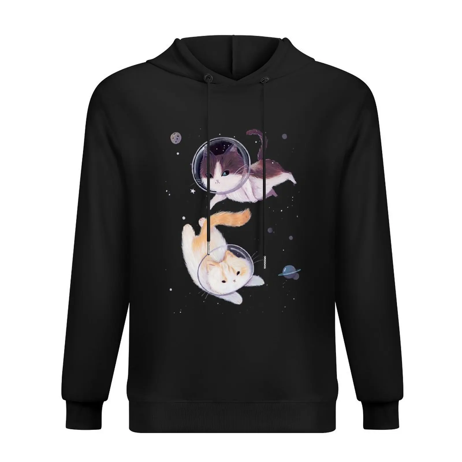 

Cats Swimming in The Space Hoodie men's autumn clothes aesthetic clothing autumn clothes hoodie man