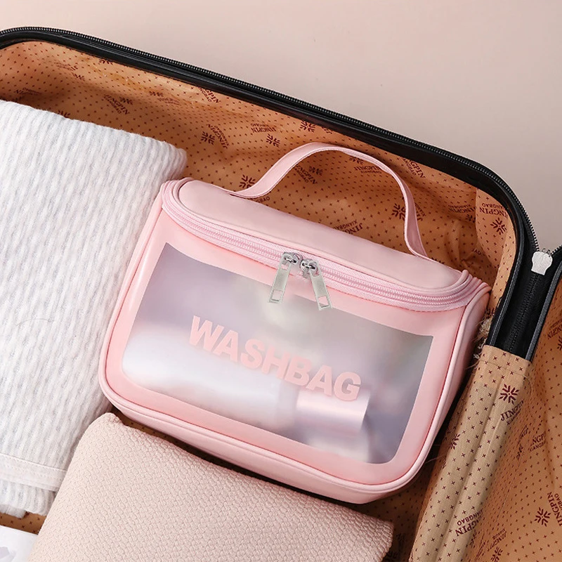 Tragbare Reise-Multifunktions-Kosmetiktaschen für Damen, Kulturbeutel, wasserdichte Schwimmtasche, Make-up-Aufbewahrungstasche, großes Fassungsvermögen – Detail 12