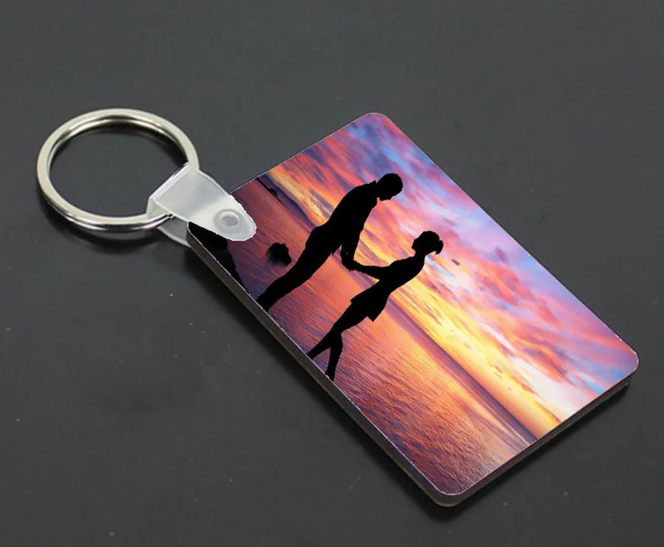 Personalized Photo Keychain Custom DIY Picture Key Ring Customizable Photo Key chain Souvenir Gifts for Couples Family Daily Use view 5