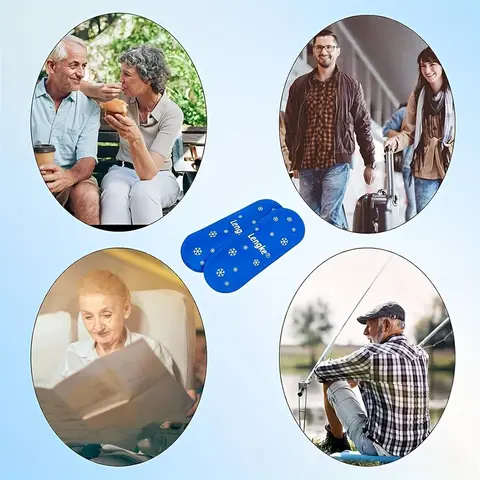 1/6 st insulingel-ispåse återanvändbar kylpåse kyld isremsa kall isolering ispåse för smärtlindring medicinförvaring 12 best sales kall gel - №2