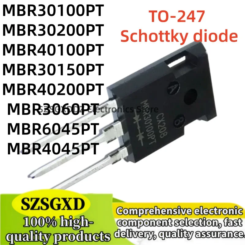 5-10Pcs MBR30150PT MBR40200PT MBR4045PT MBR6045PT MBR3060PT MBR30100PT MB ​ ​ R30100 MBR30200PT MBR30200 MBR40100PT TO-247 30A 1