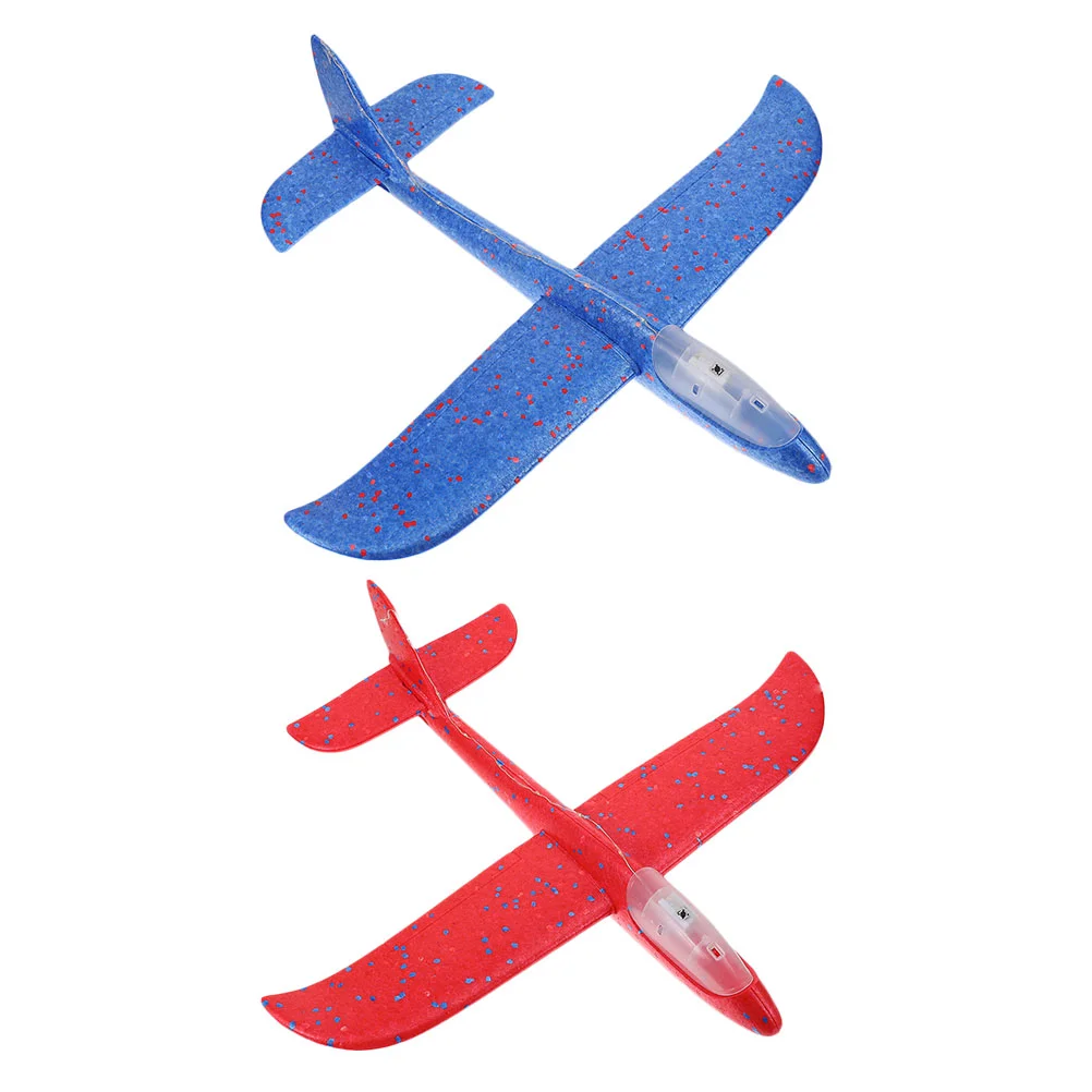 

2 Pcs Hand Toss Plane Children Supply Interactive Foams Glider Interesting Portable Toy Airplane Kids Accessory Toys