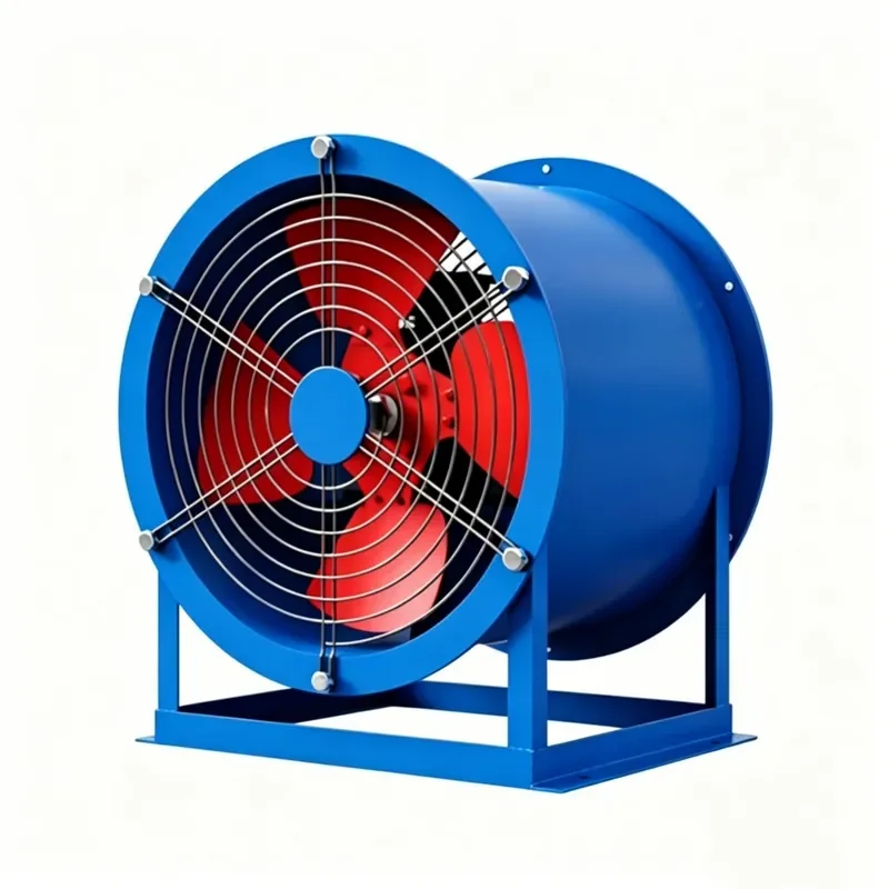 Duct Mounted Electric Axial Fan Ball Bearing Cast Iron Low Noise Strong Airflow for Indoor Ventilation
