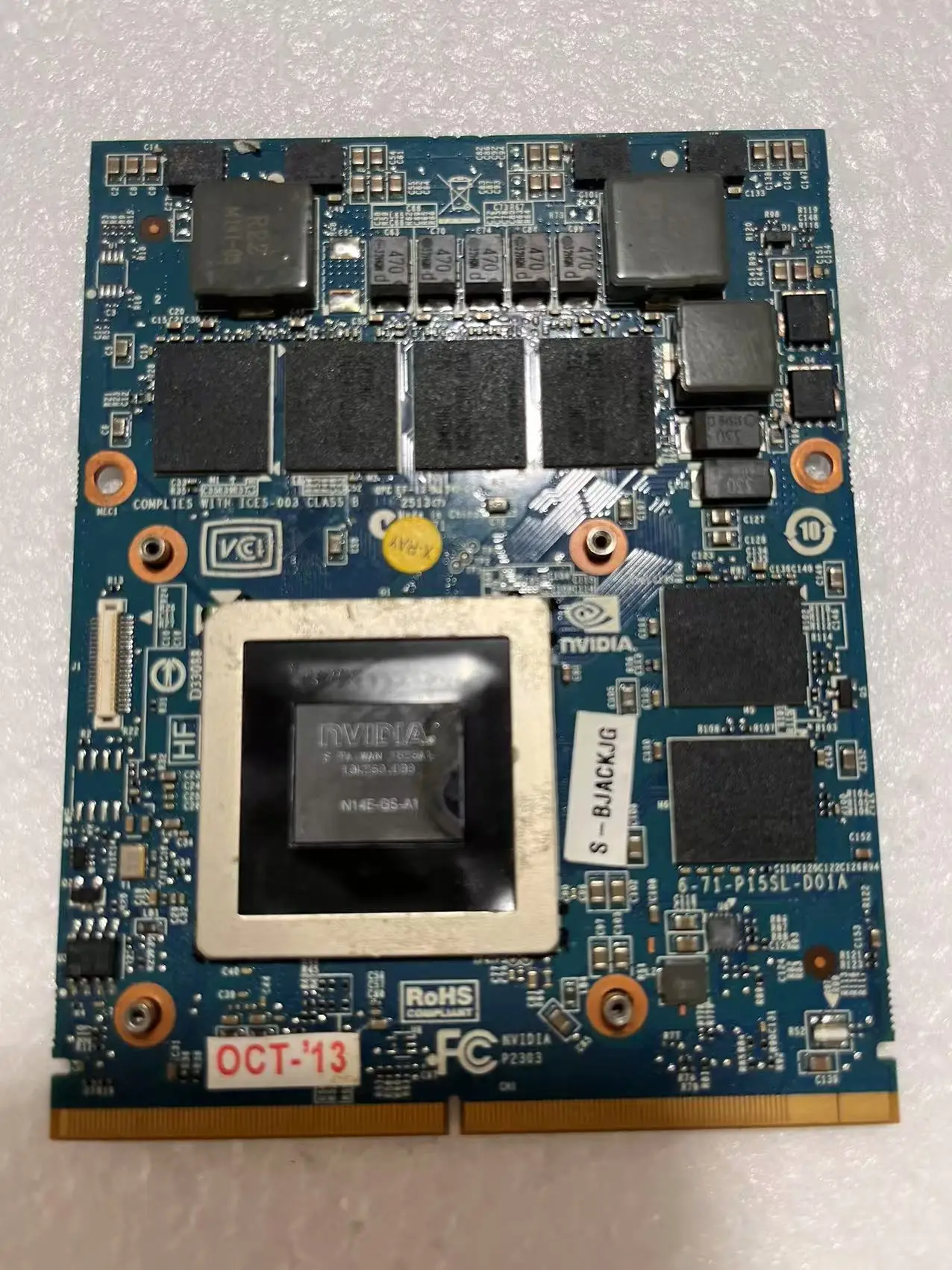 GTX770M For 8760W 8770W M6600 M6800 M6700 Qosmio X70-A X770 X775 P15SL P370L X711 X811 GT72 MS-1781/1782/16F4/16F2 A1312