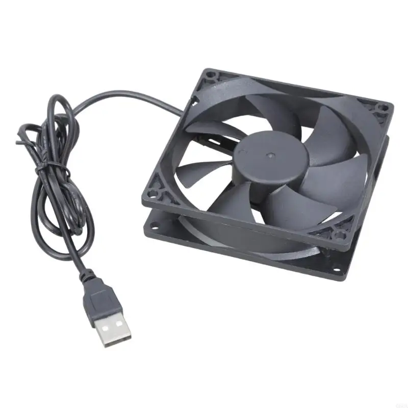 5V USB PC Router Fan 90mm التبريد مروحة التبريد بدون فرش استبدال مروحة التبريد المحمولة لجهاز التوجيه MODEM Box Electronics