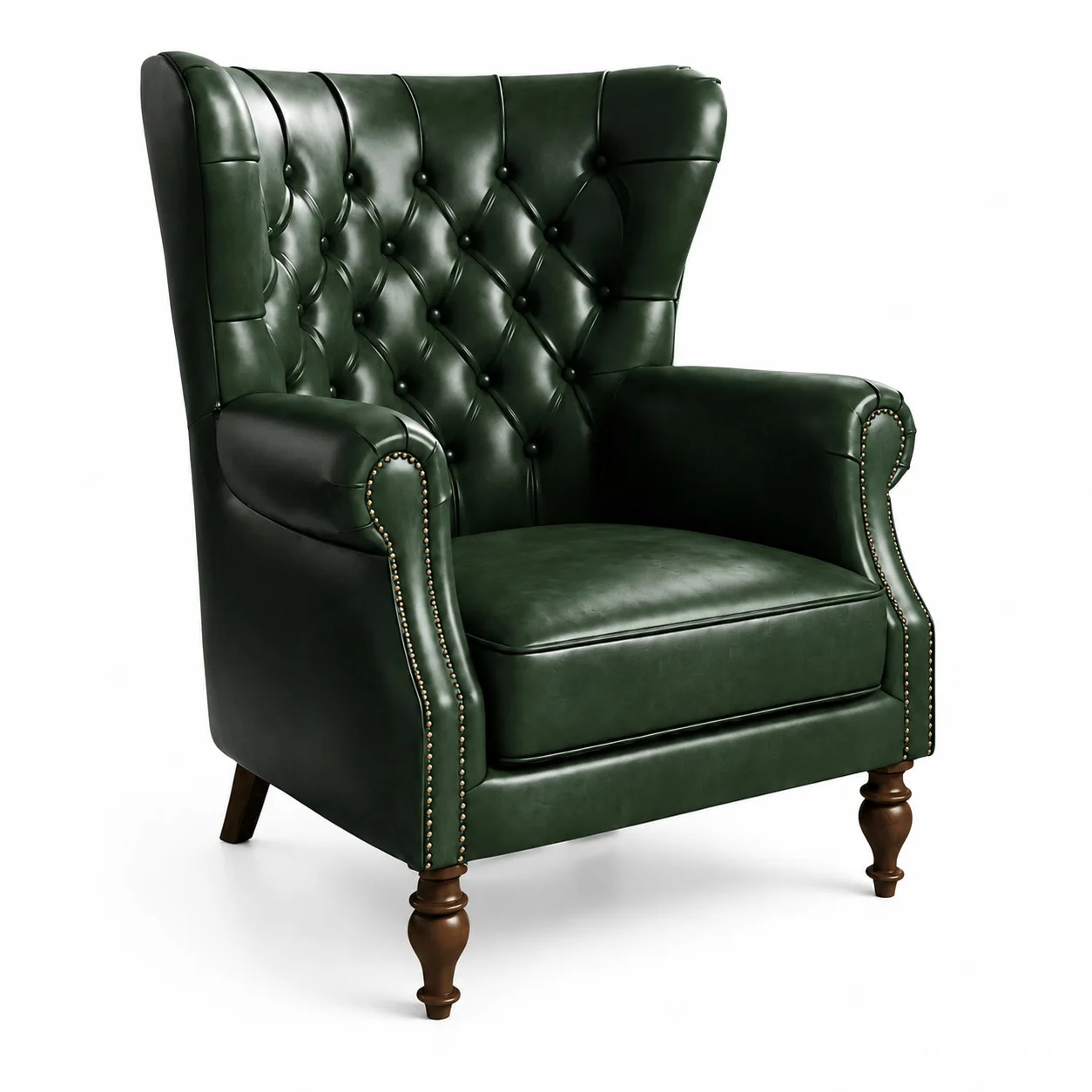 Retro Single Club Chair, Lounge Armchair for Living Room, Hotel Lobby & Leisure Area Seating
