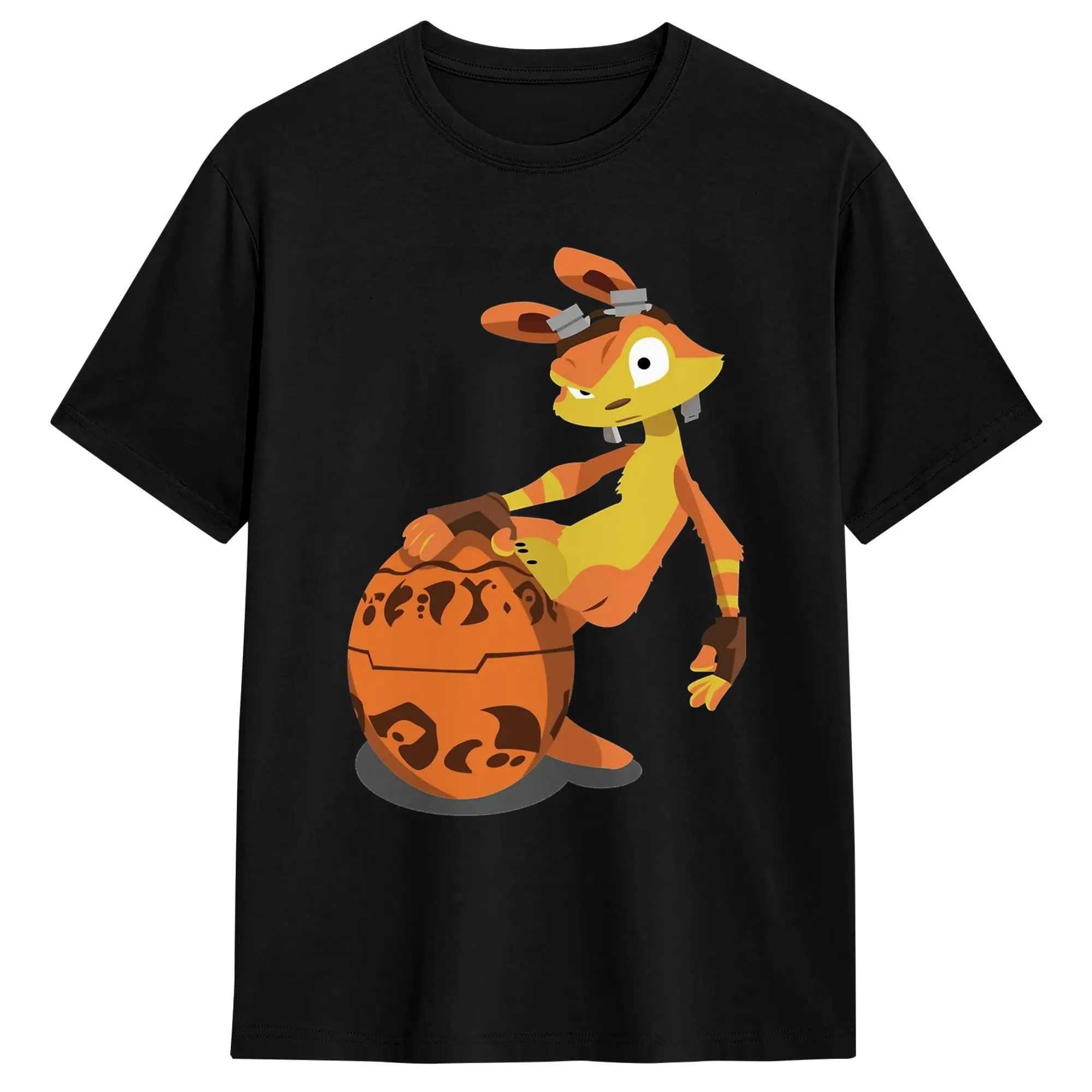 Camiseta Vintage Jak and Daxter, camisetas de algodón puro, camiseta de Hip Hop para parejas, camisetas de manga corta informales divertidas de verano Y2K