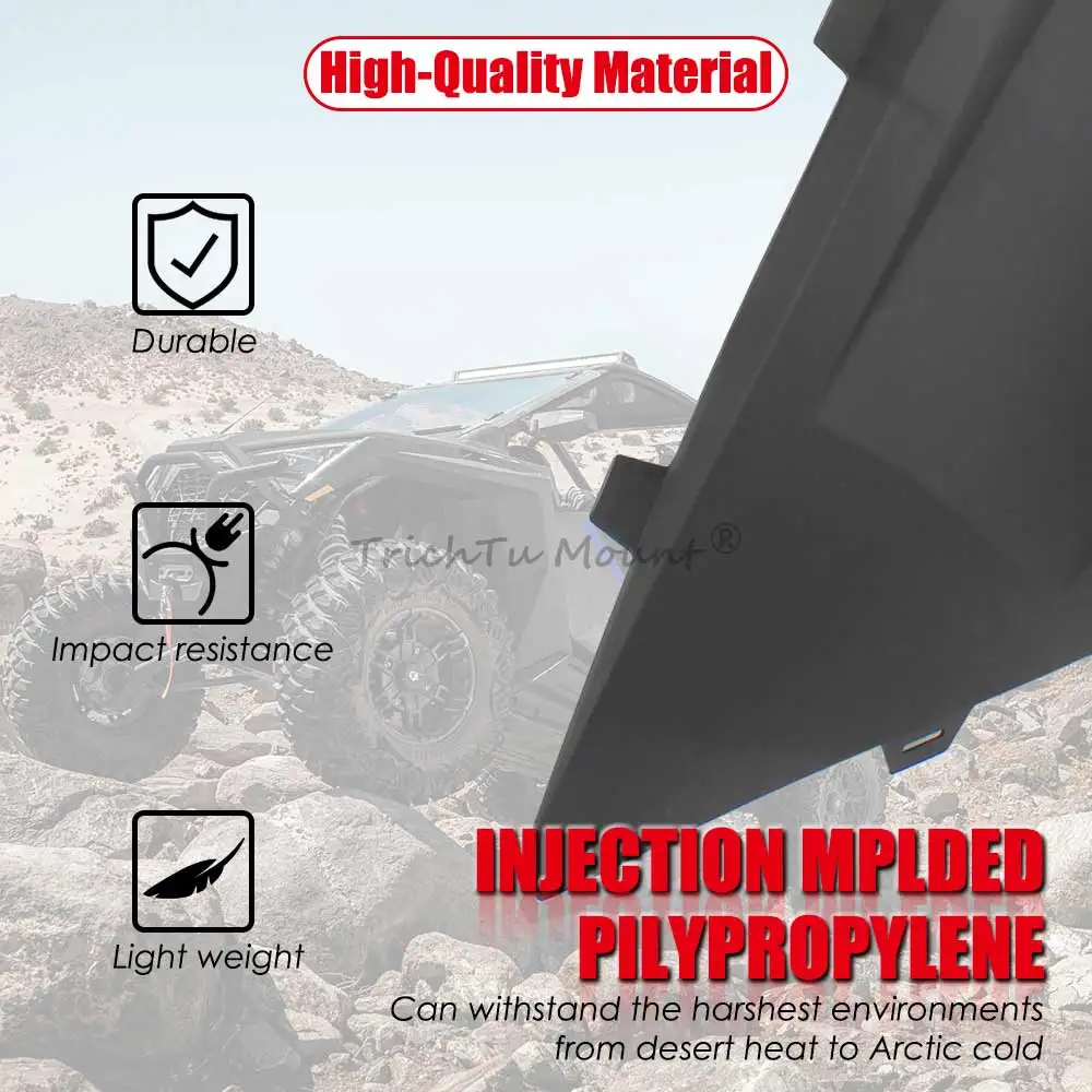 1 Pair UTV Lower Half Door Inserts Panels For Polaris RZR PRO XP R Turbo R- 2 Seater 2020-2024 OEM #2883765