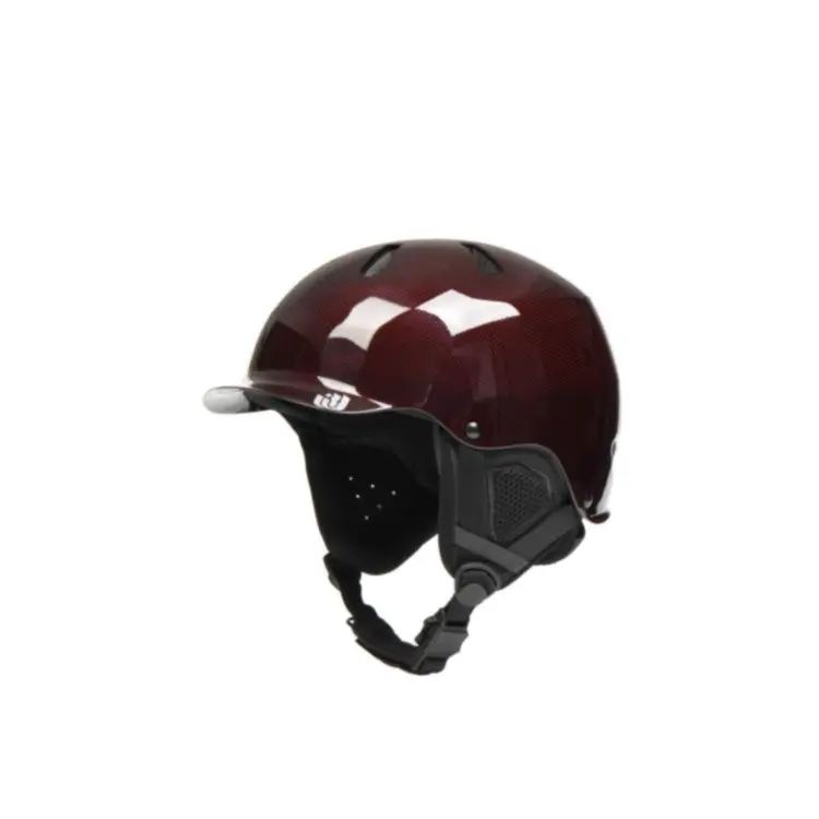 프라이빗 맞춤 고품질 탄소 섬유 편안한 착용감 스키 헬멧 (겨울 야외 스포츠용)