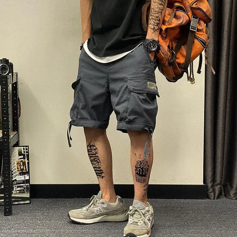 

Men's Casual Cotton Work Shorts Summer Loose Fit Multi-Pocket Durable Lightweight Breathable Fourths Length Dirt-Resistant