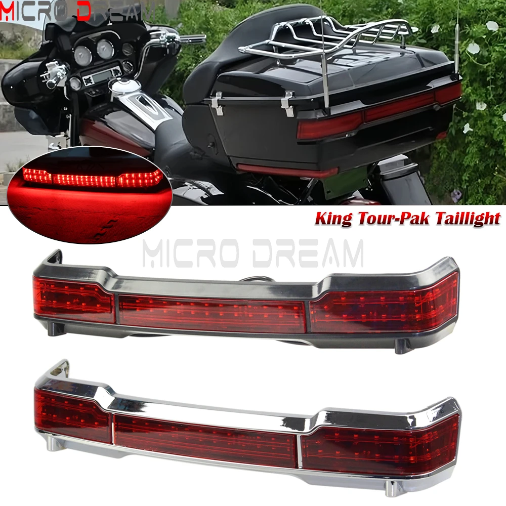 King Tour Pak Pack Fanale posteriore Tronco LED Freno Corsa Luci posteriori Lampada per Harley Touring Per Harley Electra Glide Ultra Classic