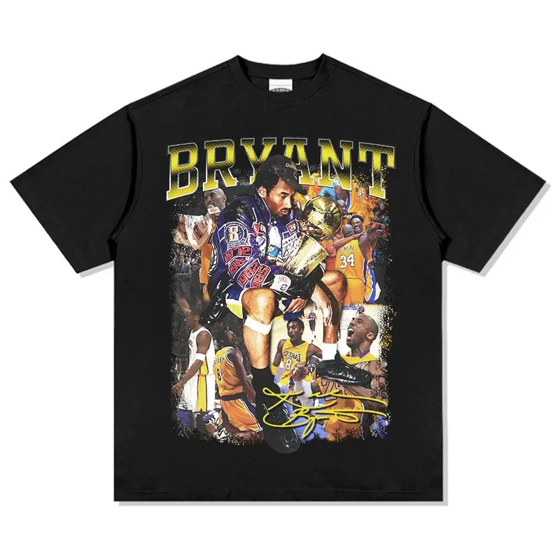 

Футболка унисекс Street Hip Hop Kobe Basketball Hero, влагоотводящая, быстросохнущая, оверсайз, для тренировок по баскетболу, повседневная