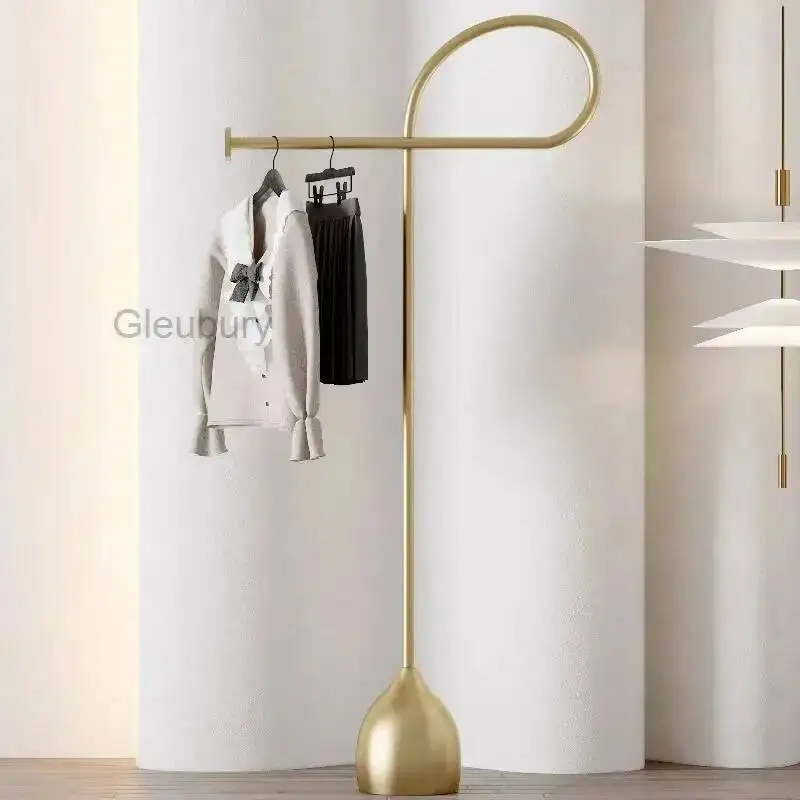 Minimalist Stores Boutique Clothes Racks Floor Standing Apartments Clothing Rack Bedroom Nordic Appendiabiti Room Furniture