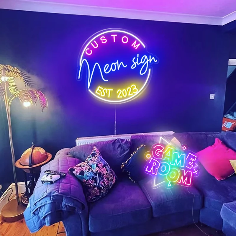 

Custom Neon Signs Design Wedding Neon Name Logo Light Neon Sign Better Together Marry ME Just Married Neon signs Dropshippig