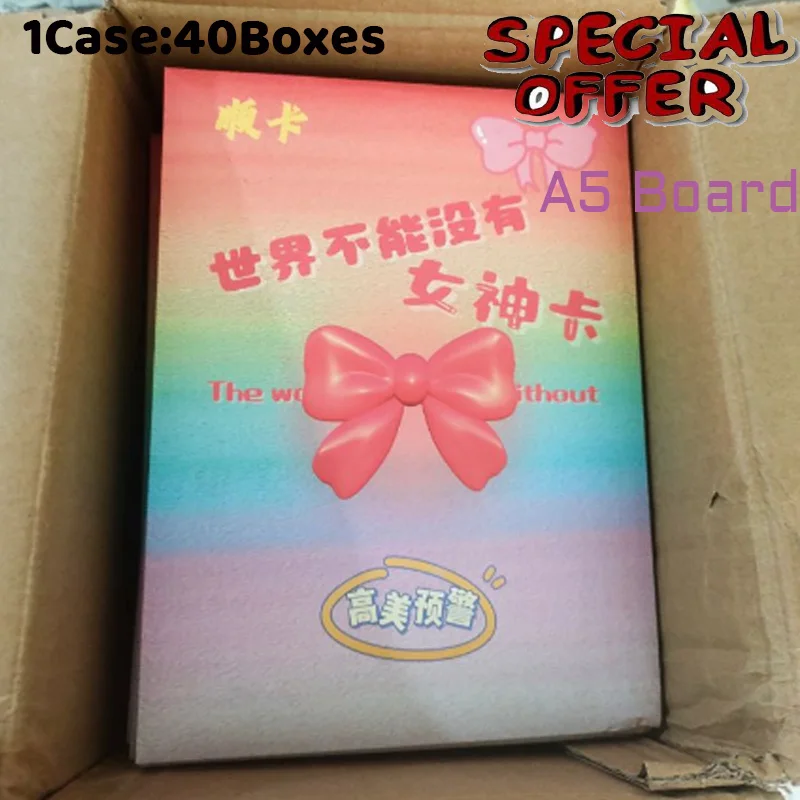 Special Offer The World Can't Live Without Goddess Card A5 Board Collection Sexy Waifu Cards ACG Girls Booster Box Hobbies Gifts