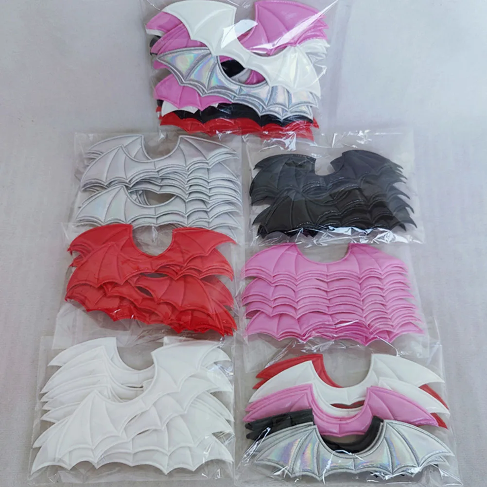 

20pcs Bat Wing Crafts DIY Halloween Cloth Wings Costume Accessories Party Favor Supply Decorative DIY Projects