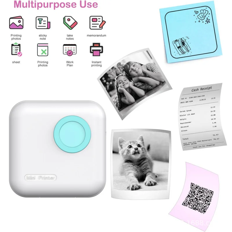 Customized-Border New Thermal Error Correction Picture Label Portable Pocket Printer Printer