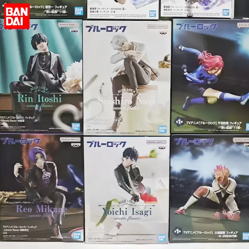 

горячая распродажа BANPRESTO Blue Lock Rin Itoshi Sweets Flavor Figures - 13 см ПВХ Аниме Фигурка Коллекционные Настольные Декоры Игрушки Подарок для Фанатов