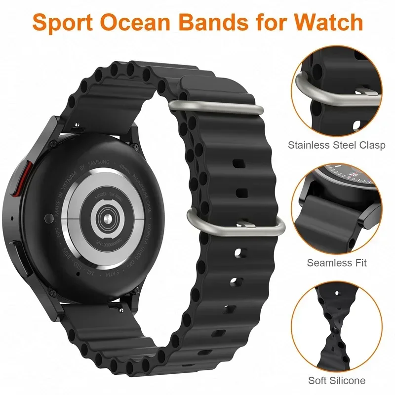 Ocean Strap For COROS PACE 4 3 2 Silicone Band Sports Watchband For COROS APEX 4 42mm/ APEX 46mm/APEX Pro/ APEX 42mm 46mm Band
