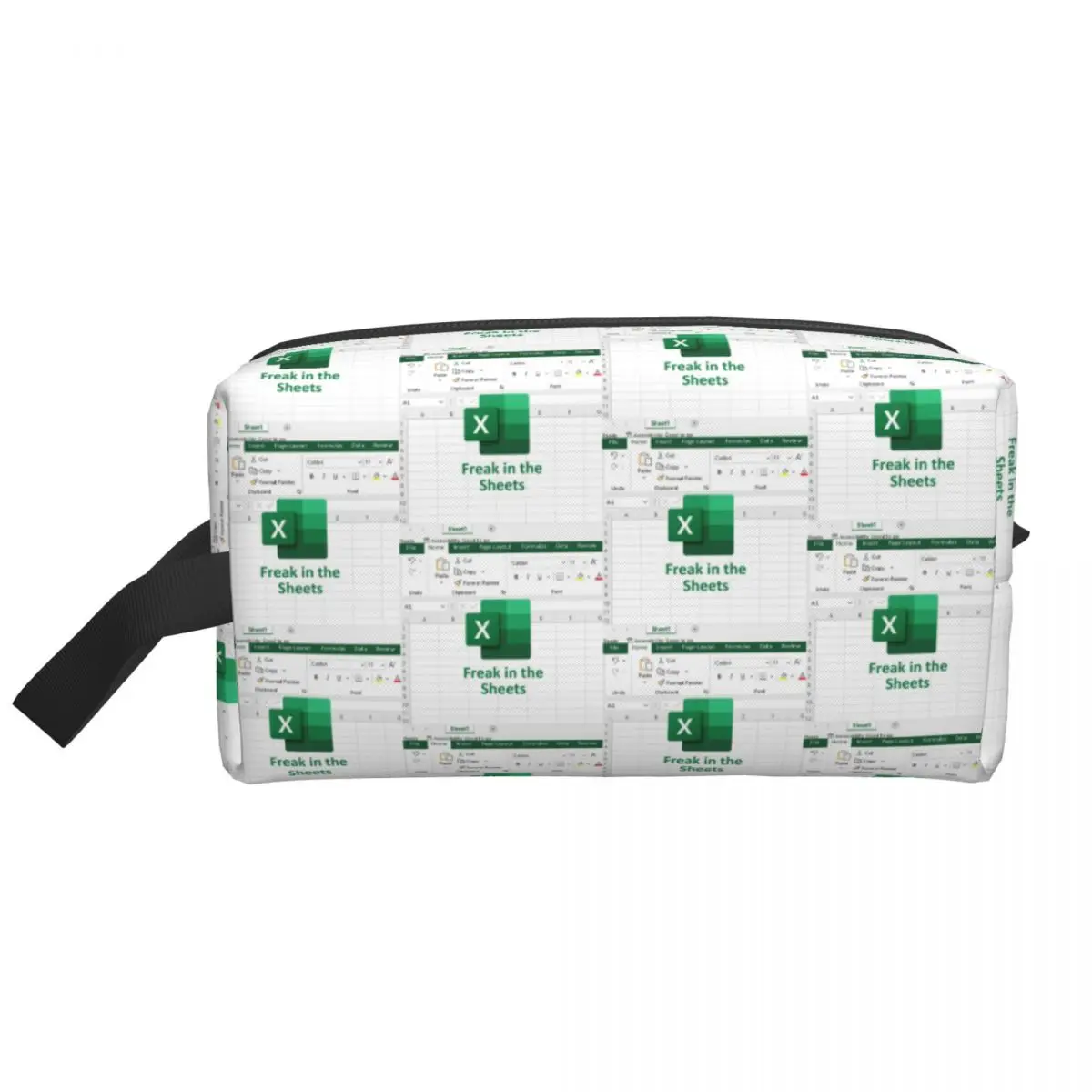 Freak In The Sheets Excel Spreadsheet Pencil Case for Boys Girls Pen Box Pencil Bag Stationery Supplies Women Cosmetic Bag