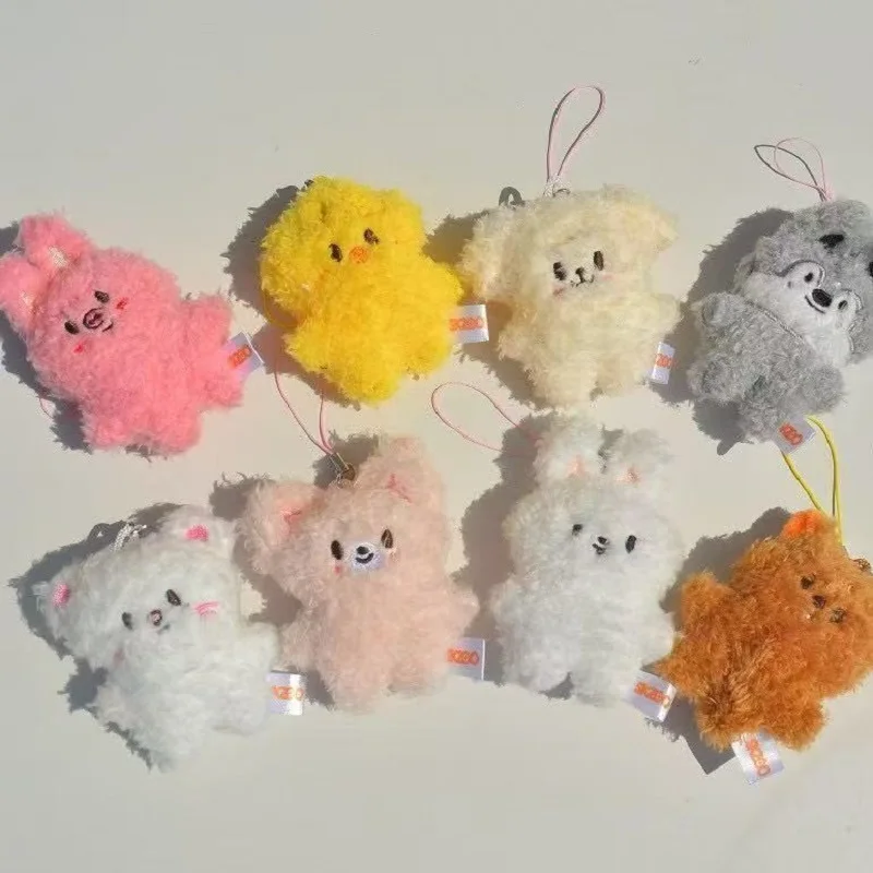 10 cm Set Verdwaalde Kinderen Pluche Pop Kawaii SKZOO Pluche Cartoon Pluche Dier Speelgoed Accessoires Pop Rugzak Hanger Decoratie