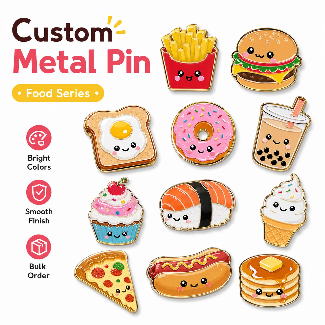 Manufacturer Custom Lapel Pin Badges Labels Design Your Own Logo Metal Crafts Soft Enamel Pins