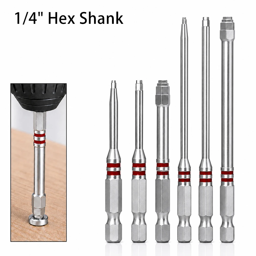 Magnetic Tower Shape Hex Screwdriver Bit 1/4