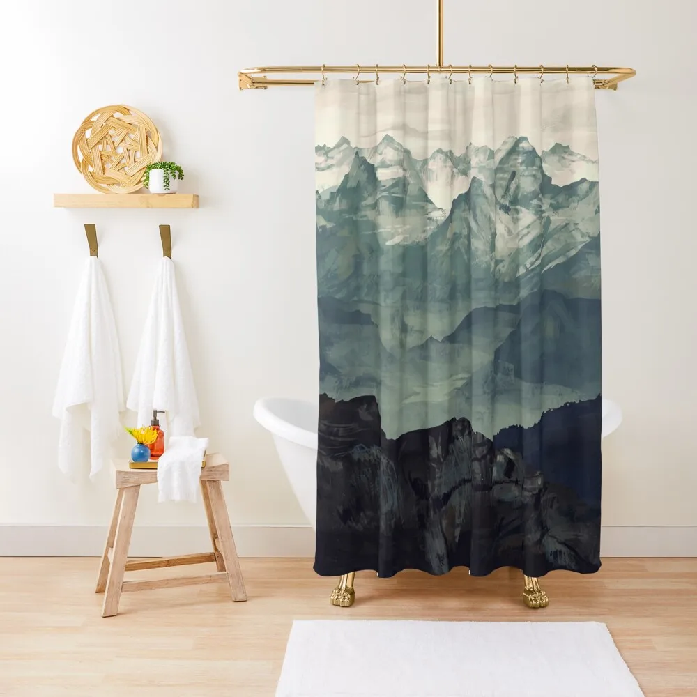 

Mountain Fog Shower Curtain Waterproof Bath Curtain And Anti-Mold Waterproof Shower Curtains