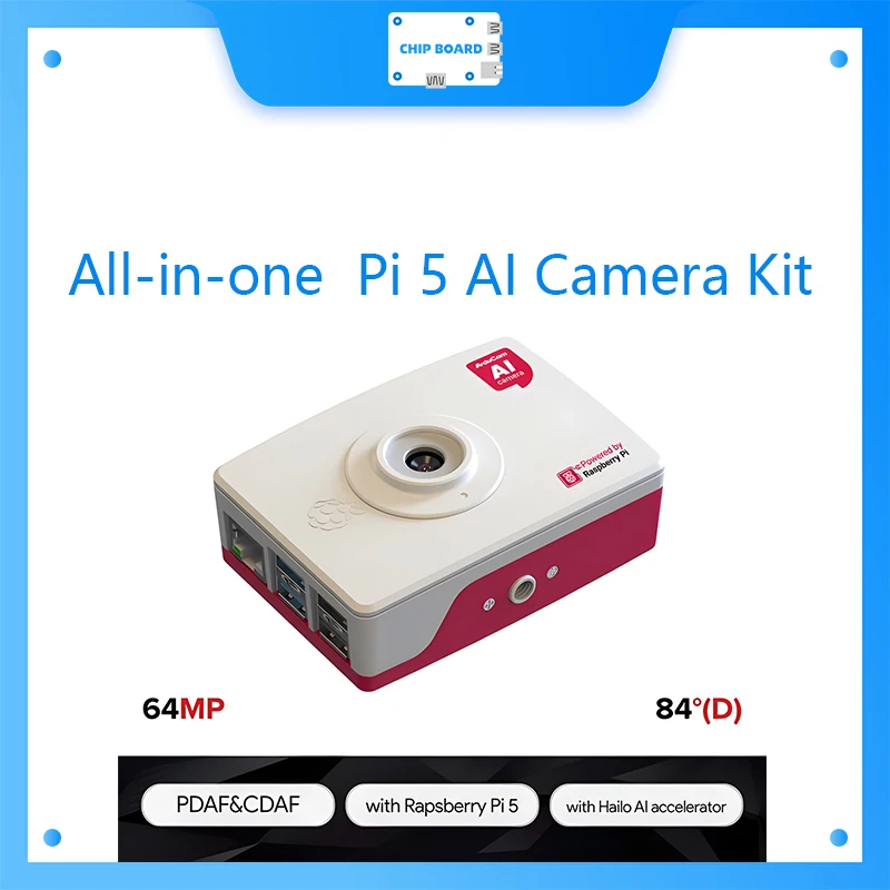 Arducam Pivistation 5 AI Camera, 64MP Pro All-in-one Raspberry Pi 5 AI Camera Kit