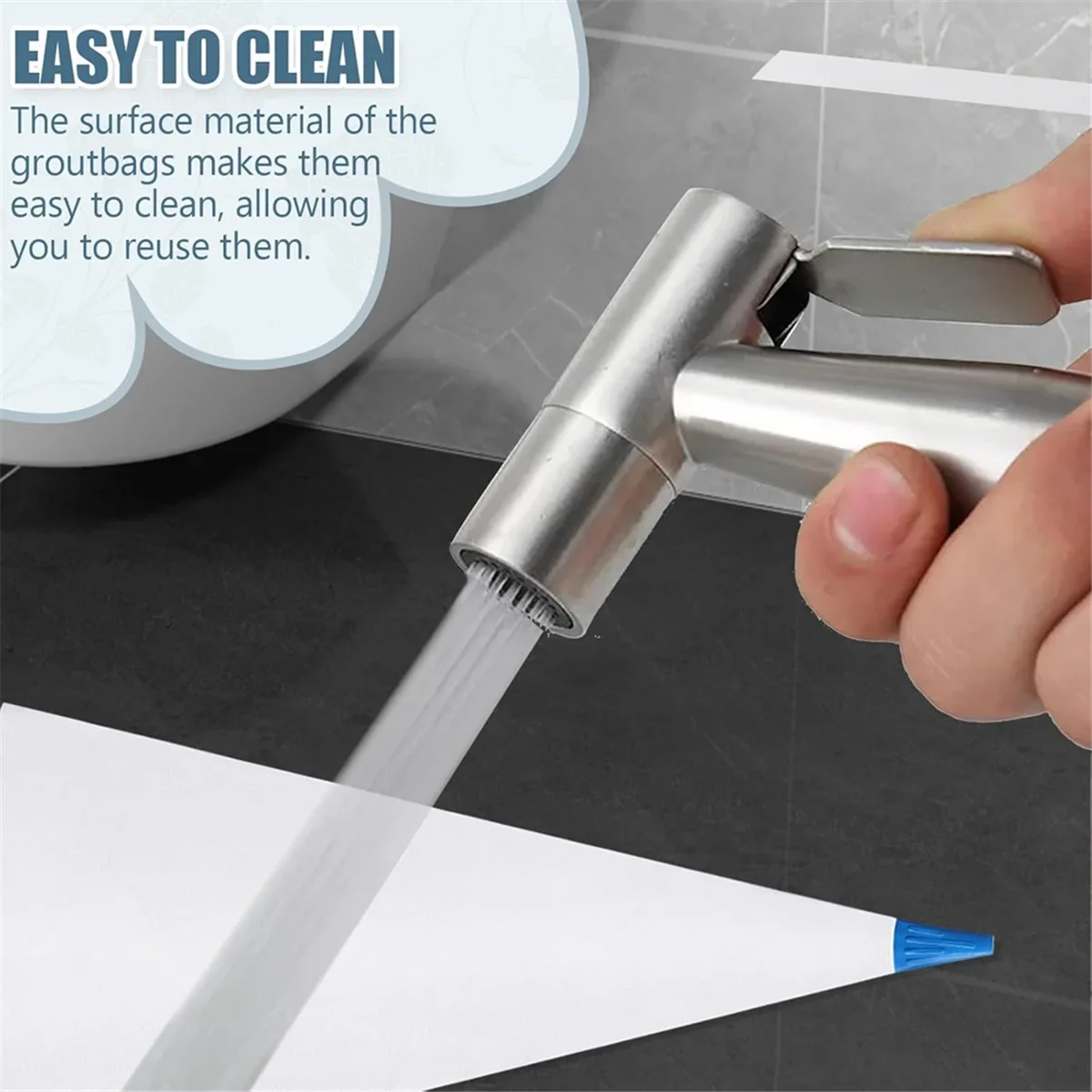 Pcs Tile Grout Masonry Mortar Bag with Brick Jointer and Pointers, Caulking Bag for Tile Masonry Installation
