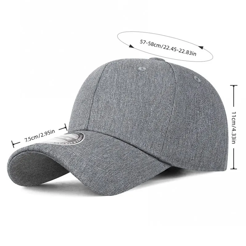 Four Seasons New Full Sealed Size Hat Sunshade and Sunscreen Solid Color Retro Scenery Board Baseball Hat