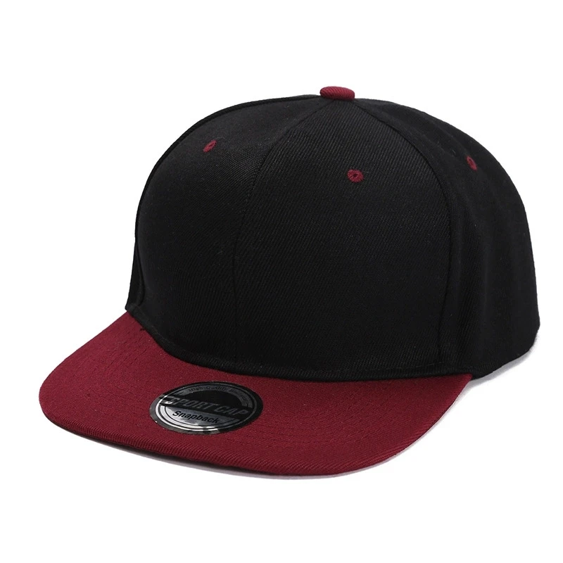 Farbblockierte Baseballkappe mit flacher Krempe, vielseitiger Sonnenschutz und Sonnenschutzhut, Outdoor-Mode, Unisex, Street-Hip-Hop-Hut – Detail 7