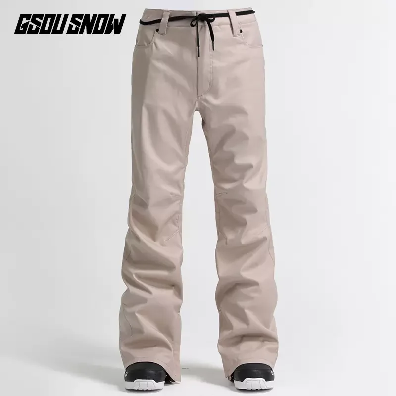 Gsou Snow ski pants Men's snowboard double board slim warm waterproof snowsuit Snowpants Snowcountry equipment Snowpants