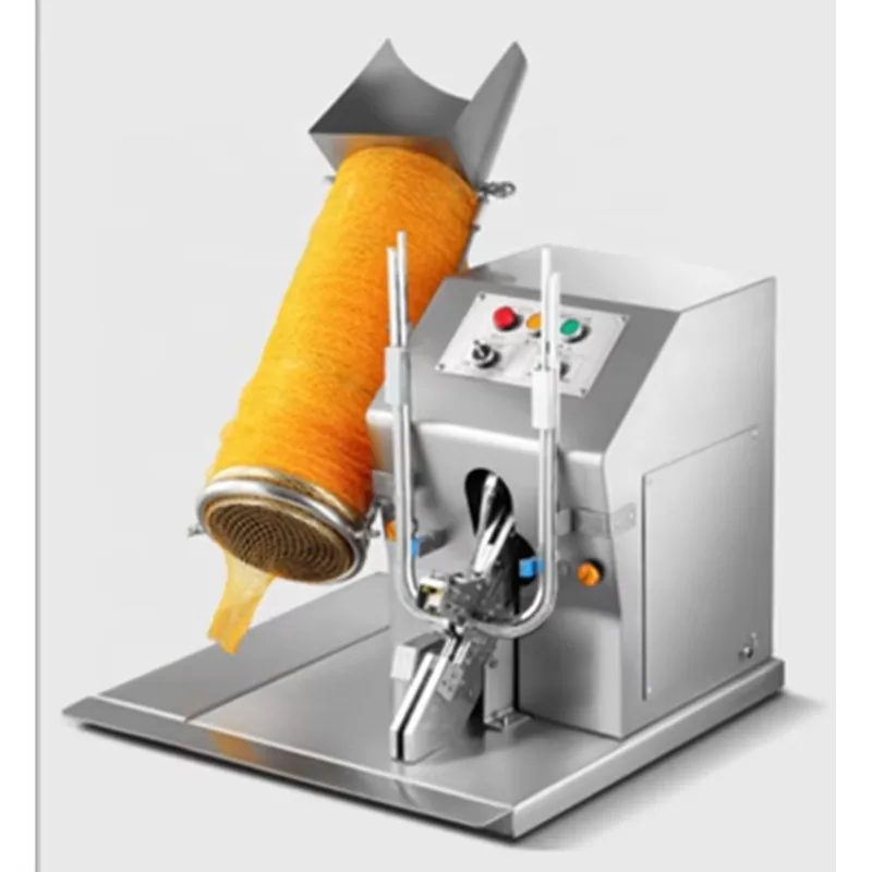 Vegetable Net Bag Packing Machine Onion Potato Mesh Bag U-shape Clip Sealing Equipment Customized