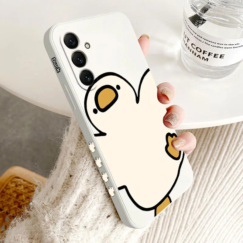 A55 Lively Goose Silicone Phone Case For Samsung A55 A53 A50 A51 A71 A23 A32 A54 A52S A91 A34 A73 A24 A31 A22 A70 A72 A33 Cover