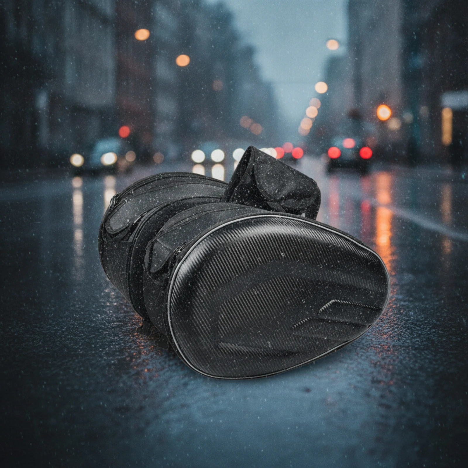 Motorcycle Saddlebags Streamlined Hard Shell Saddlebags Motorcycle Saddlebag with Hard Shell Easy to Install Luggage Zippered