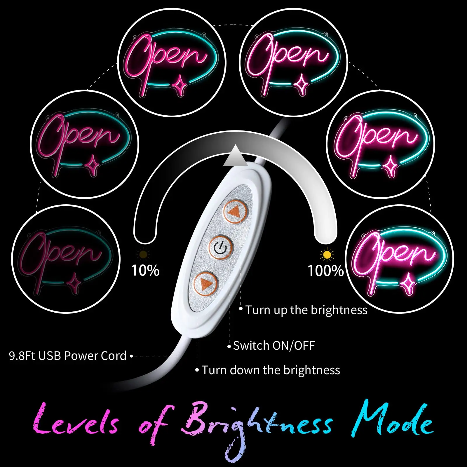 Open Signs for Business, LED Neon Open Sign, Light Up Open Signs for Bars, Stores, Coffee Shop, Hotel, Window, Outdoor 16"x 11"