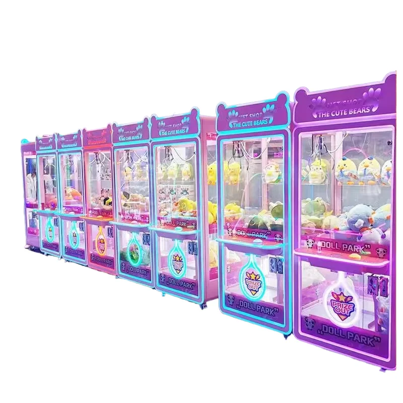 

All-in-One Large Commercial Claw Coin-Operated Fishing Plush Toy Doll Machine Full Transparent Snack Machine 1 Year Warranty