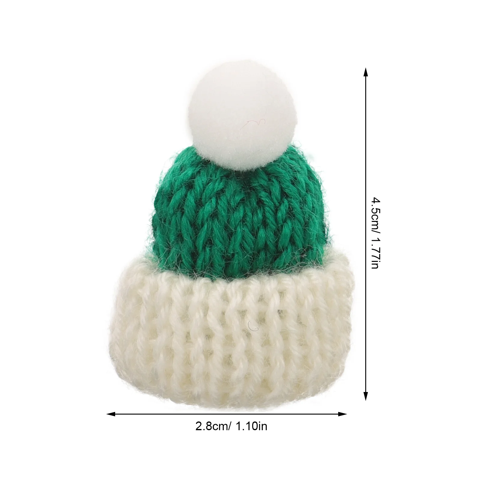 Berretto di lana Mini cappelli di Natale Ornamenti per l'albero di Natale per accessori fai da te artigianali