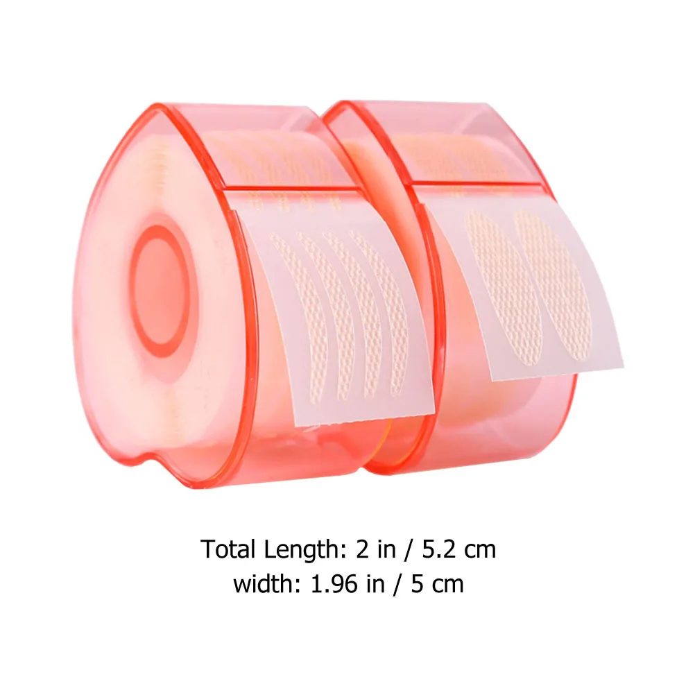 2 rollos de cinta adhesiva para tapa de ojos para mujer, adhesivo de elevación de párpado doble, impermeable, reutilizable, cómodo, seguro para la piel, paquete listo para regalo
