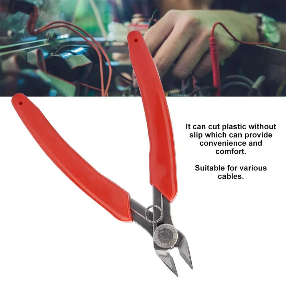 Universal Stainless Steel Pliers DIY Electronic Diagonal Side Cutting Nippers Wire Cable Cutter 3D Printer Parts Hand Tools