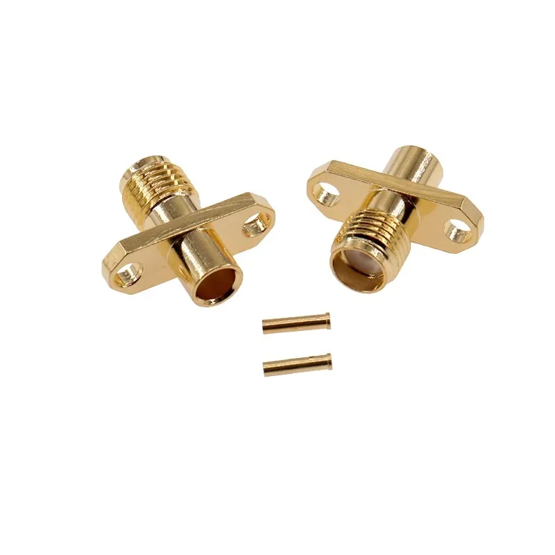1pcs SMA-KFD/JDF/KKY/KKF RF Female Connector Flange Mount 4-3 Holes/Square Four Holes/Rhombus Two Holes External Screw Inner Hol