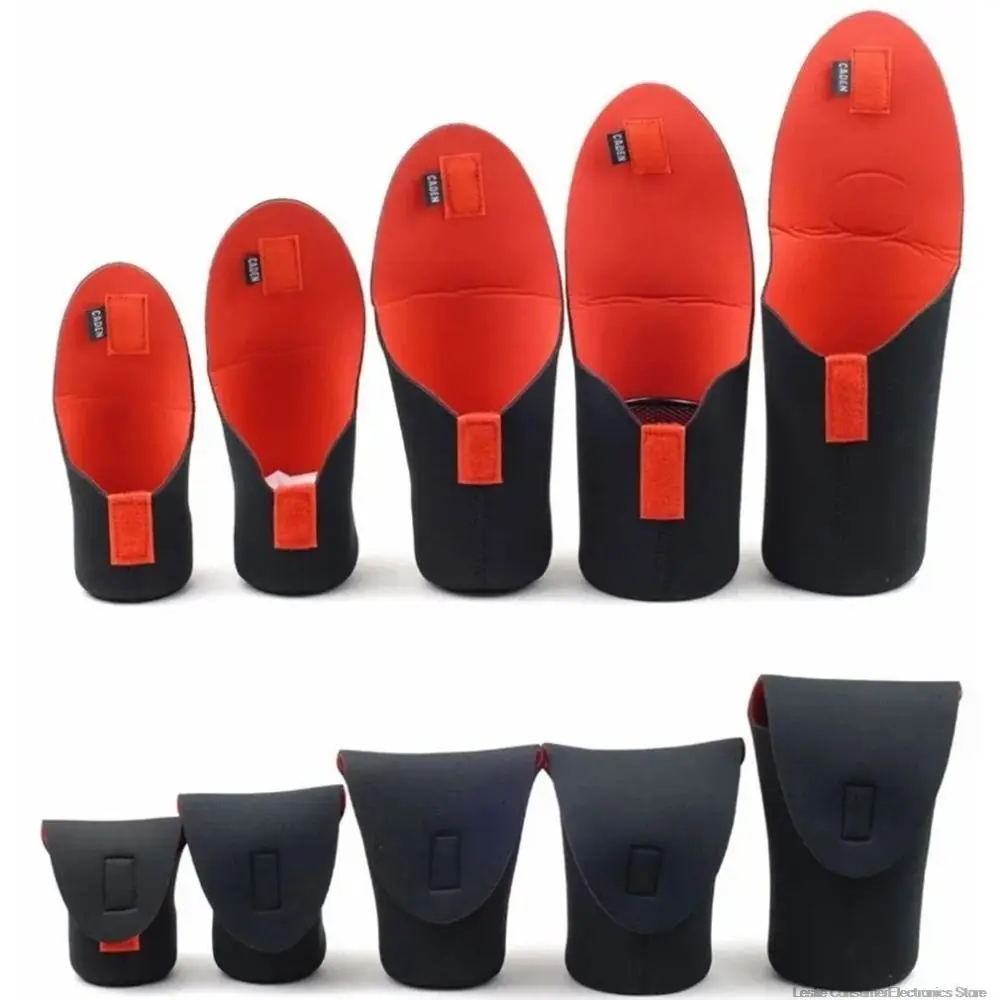 Neoprene Camera Lens Pouch Bag Soft Waterproof DSLR Camera Lens Bag Cylinder S/M/L/XL/XXL Neoprene Paste Lens