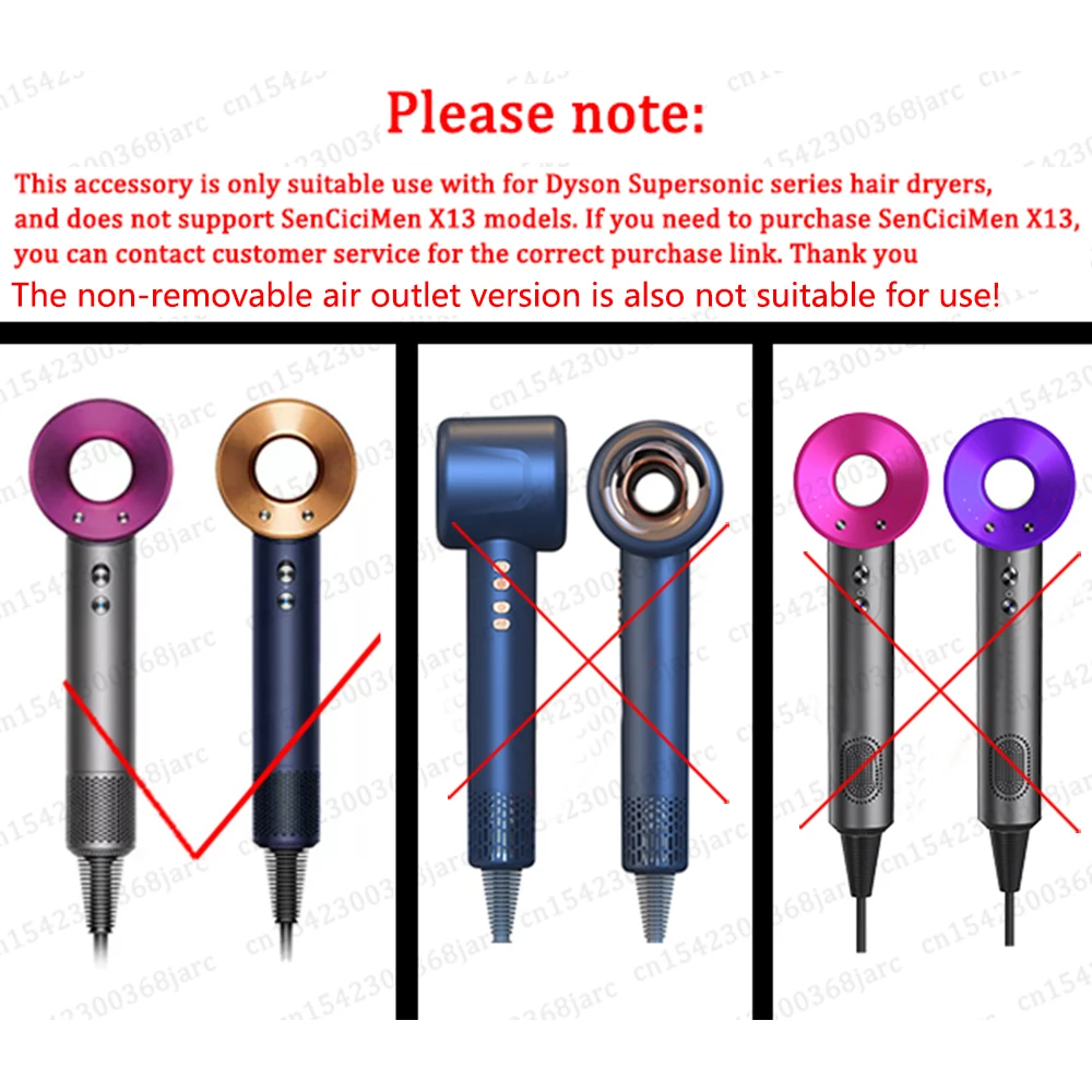 Anti-Flying Nozzle For Dyson Supersonic Hair Dryer HD15 Accessories New Flyaway Dryer Attachment Nozzles 200 ℃ without melting