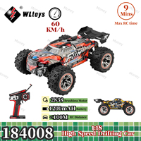 WLtoys 184008 Drifting Car Professional Brushless Motor High Speed 60KM/H Drift Racing 1:18 Remote Control Car Toys