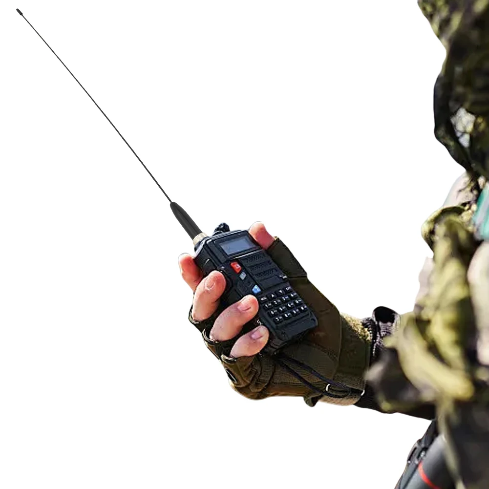 RH771S 144/430MHz Dual Band UHF VHF Titanium Alloy Whip 2.15/3.4dB High Gain  Portable Walkie Talkies Antenna SMA-Female