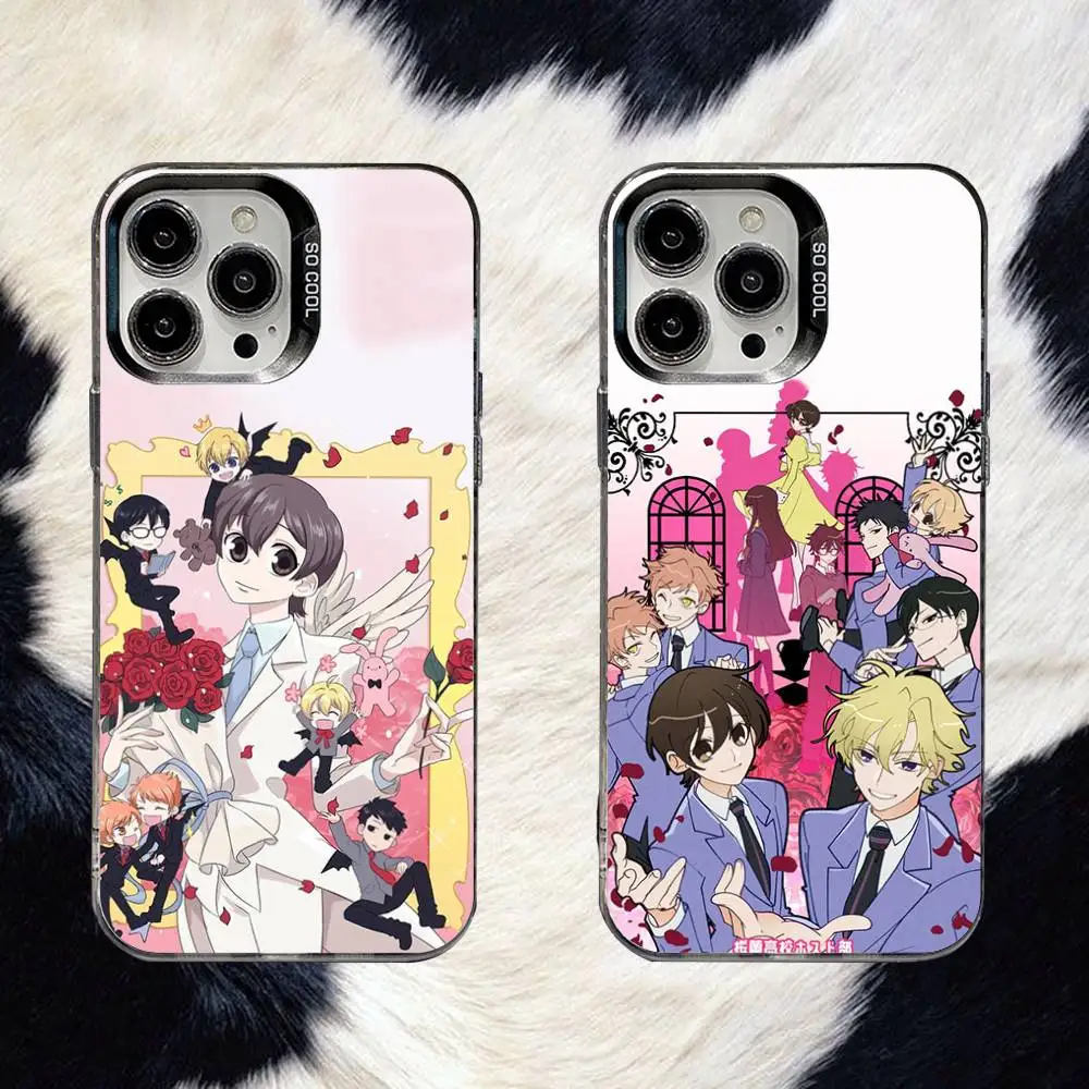 

Ouran High School Host Club Phone Case For iPhone 16,15,14,13,12,11,8,7,Pro,Max,Plus,Mini,XS,SE Anti Fall Black Matte Hard