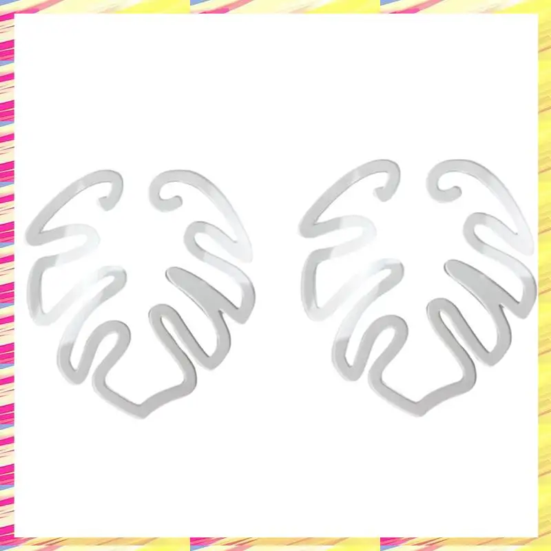 ABJJ Turtle Shell Bamboe Klem Set, Plant Stem Plastic Ondersteuning, Bloemvormige Groene Plant Blad Houder, Schildpad Shell Bamboe