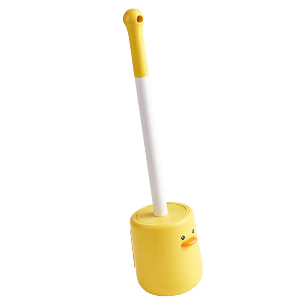 

Набор для чистки унитаза в форме утки с настенным держателем, длинной ручкой для гигиеничной уборки, щетка для ванной комнаты, очиститель для унитаза
