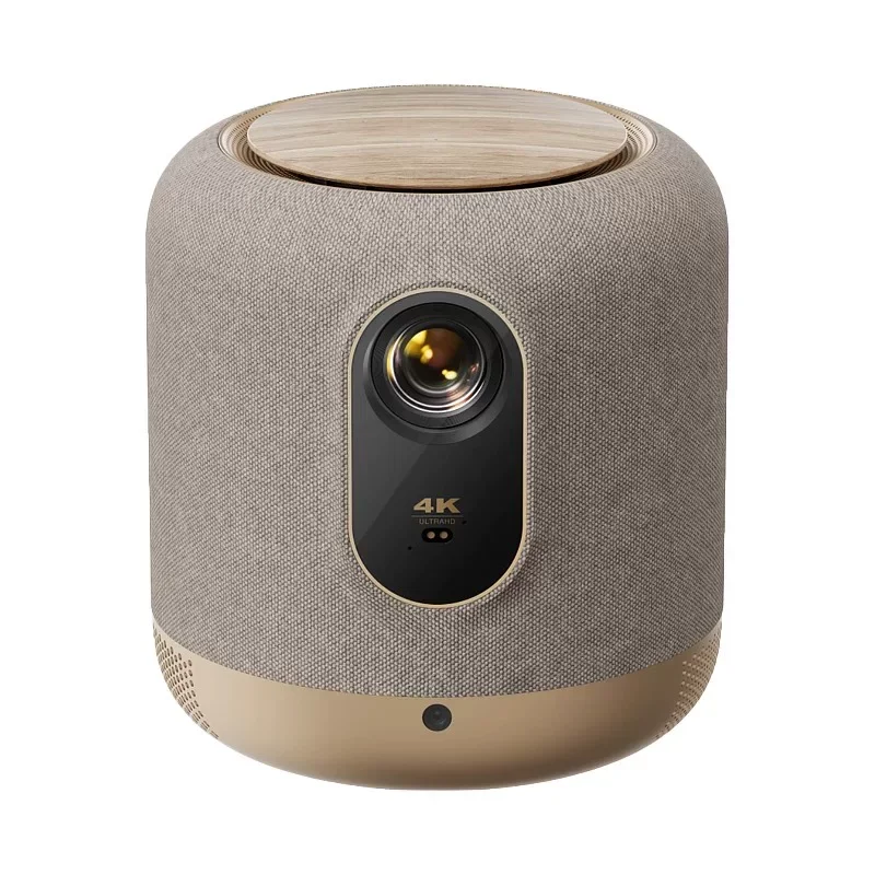 New V10 4K laser projector, portable Bluetooth sound system, smart cinema 98MEMC HDR10 2500ANSI lumens, home use, 90% new